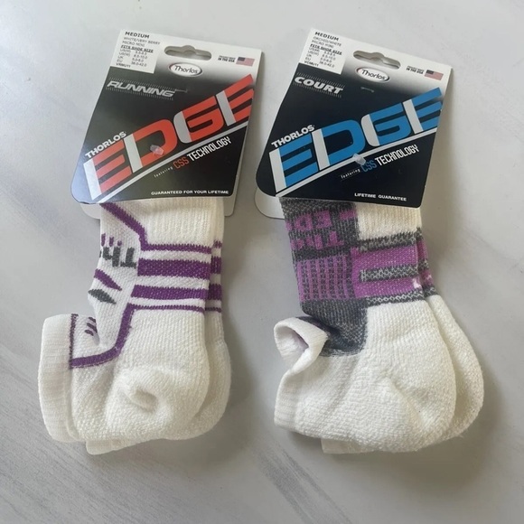 thorols court/running edge css technology socks Micro Mini Medium - Picture 4 of 8
